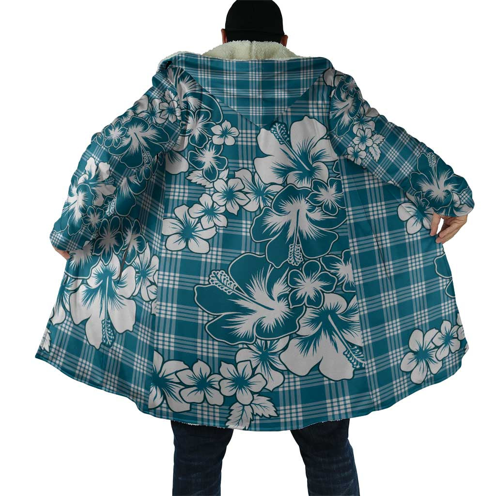 Hibiscus Pakala Ocean Depths Blue Cloak Tropical Floral Stylized - Polynesian Pride