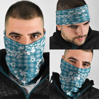 Hibiscus Pakala Ocean Depths Blue Neck Gaiter Tropical Floral Stylized LT01 - Polynesian Pride