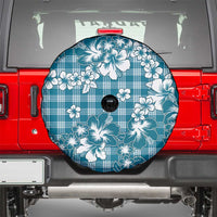 Hibiscus Pakala Ocean Depths Blue Spare Tire Cover Tropical Floral Stylized LT01 - Polynesian Pride