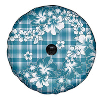 Hibiscus Pakala Ocean Depths Blue Spare Tire Cover Tropical Floral Stylized LT01 - Polynesian Pride