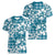 Hibiscus Pakala Ocean Depths Blue Women V-Neck T-Shirt Tropical Floral Stylized - Polynesian Pride