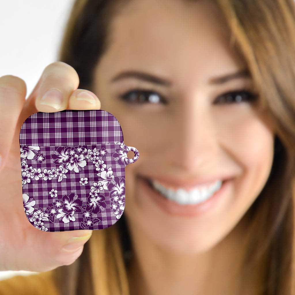 Hibiscus Pakala Sweetie Purple AirPods Case Tropical Floral Stylized - Polynesian Pride