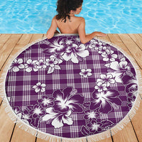 Hibiscus Pakala Sweetie Purple Beach Blanket Tropical Floral Stylized LT01 - Polynesian Pride