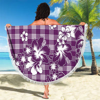 Hibiscus Pakala Sweetie Purple Beach Blanket Tropical Floral Stylized LT01 - Polynesian Pride
