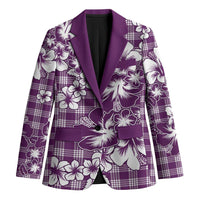 Hibiscus Pakala Sweetie Purple Blazer Tropical Floral Stylized LT01 Unisex Purple - Polynesian Pride