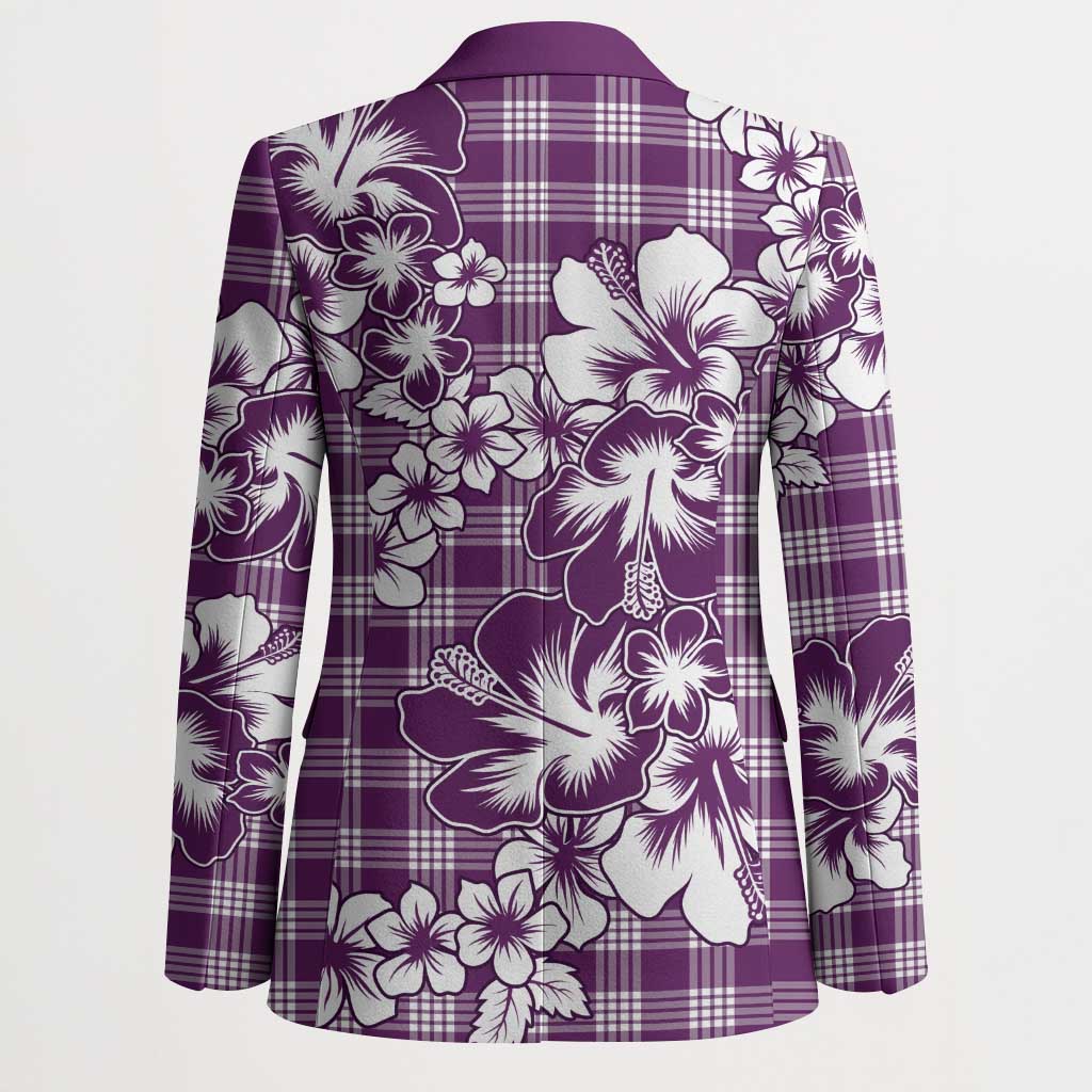 Hibiscus Pakala Sweetie Purple Blazer Tropical Floral Stylized LT01 - Polynesian Pride
