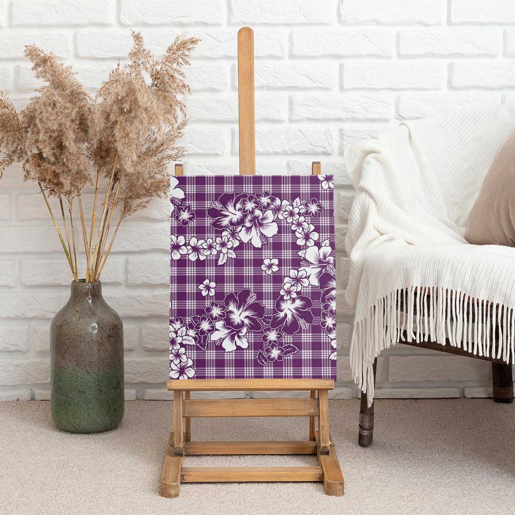 Hibiscus Pakala Sweetie Purple Canvas Wall Art Tropical Floral Stylized - Polynesian Pride