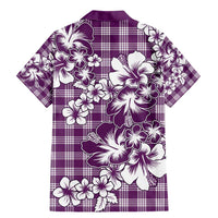 Hibiscus Pakala Sweetie Purple Family Matching Mermaid Dress and Hawaiian Shirt Tropical Floral Stylized LT01 - Polynesian Pride
