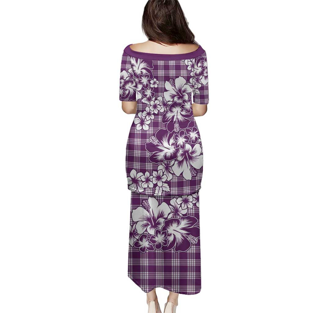 Hibiscus Pakala Sweetie Purple Family Matching Puletasi and Hawaiian Shirt Tropical Floral Stylized LT01 - Polynesian Pride