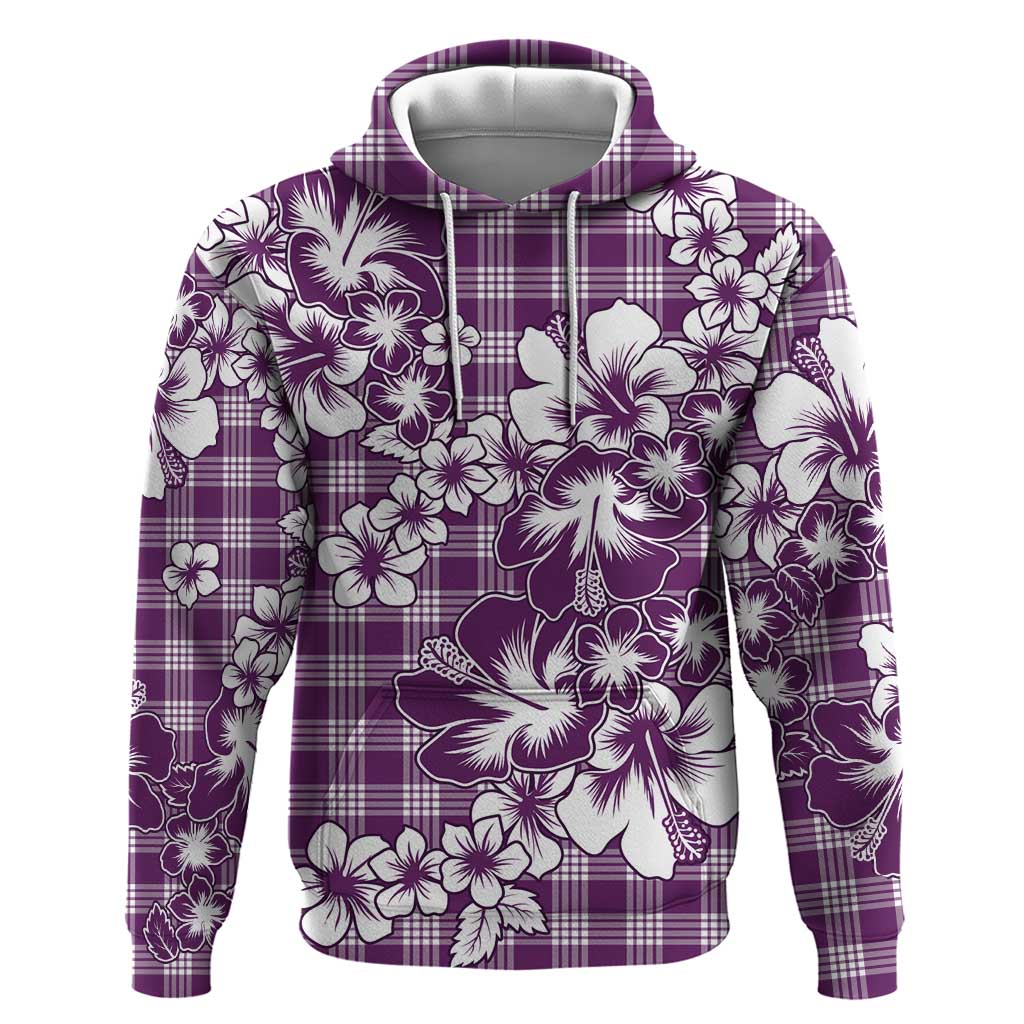 Hibiscus Pakala Sweetie Purple Hoodie Tropical Floral Stylized LT01 Pullover Hoodie Purple - Polynesian Pride