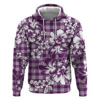 Hibiscus Pakala Sweetie Purple Hoodie Tropical Floral Stylized LT01 Pullover Hoodie Purple - Polynesian Pride