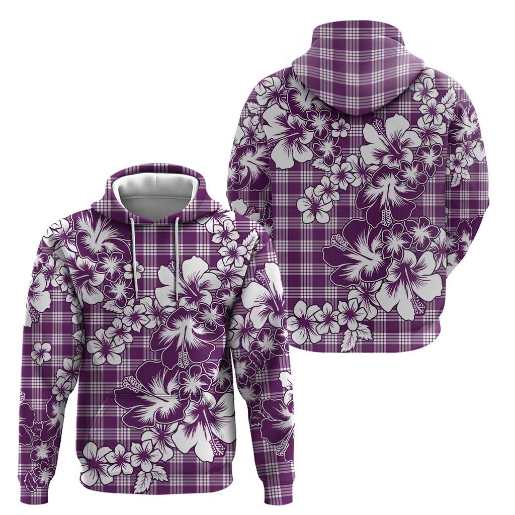 Hibiscus Pakala Sweetie Purple Hoodie Tropical Floral Stylized LT01 - Polynesian Pride