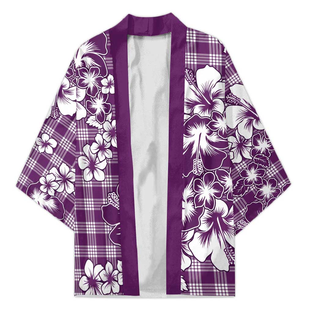 Hibiscus Pakala Sweetie Purple Kimono Tropical Floral Stylized LT01 Unisex Purple - Polynesian Pride