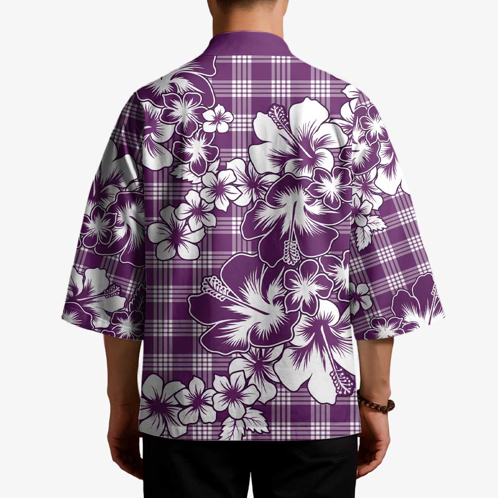 Hibiscus Pakala Sweetie Purple Kimono Tropical Floral Stylized LT01 - Polynesian Pride
