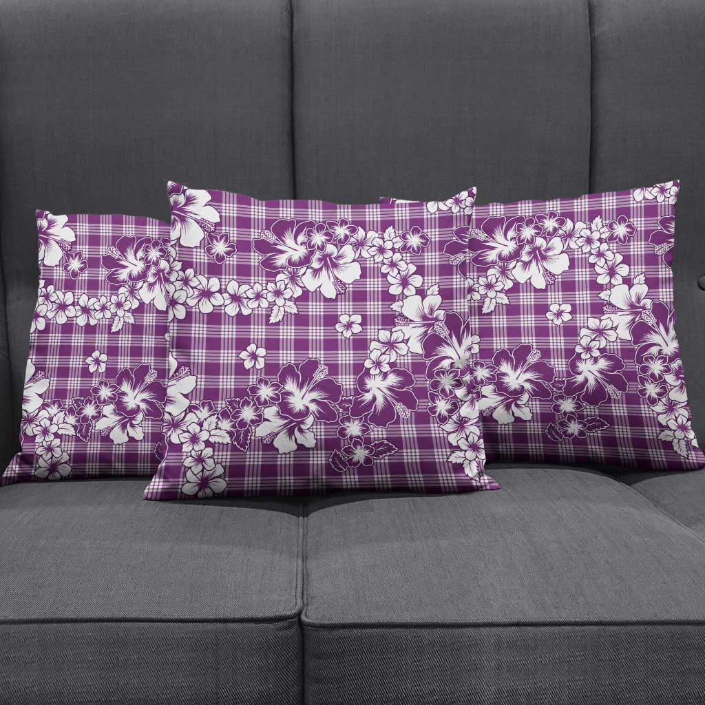 Hibiscus Pakala Sweetie Purple Pillow Cover Tropical Floral Stylized - Polynesian Pride