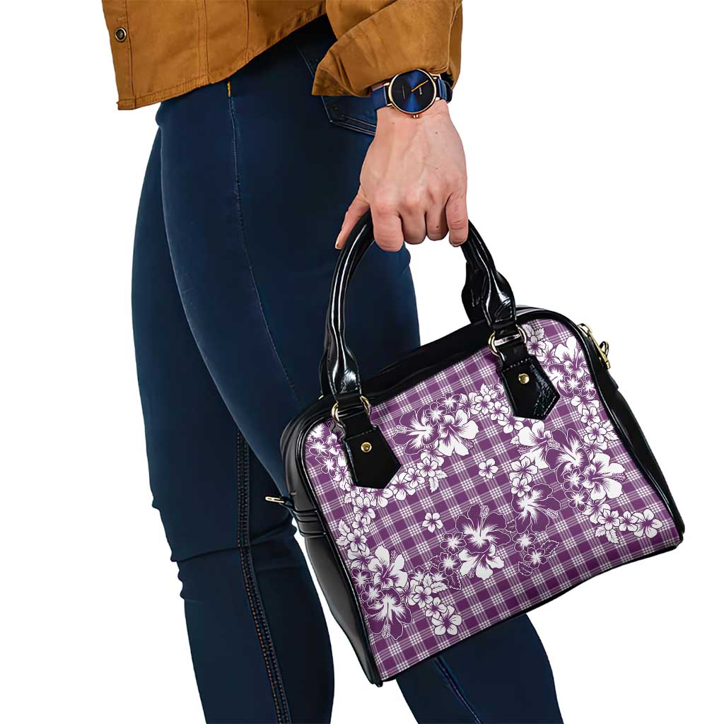 Hibiscus Pakala Sweetie Purple Shoulder Handbag Tropical Floral Stylized - Polynesian Pride