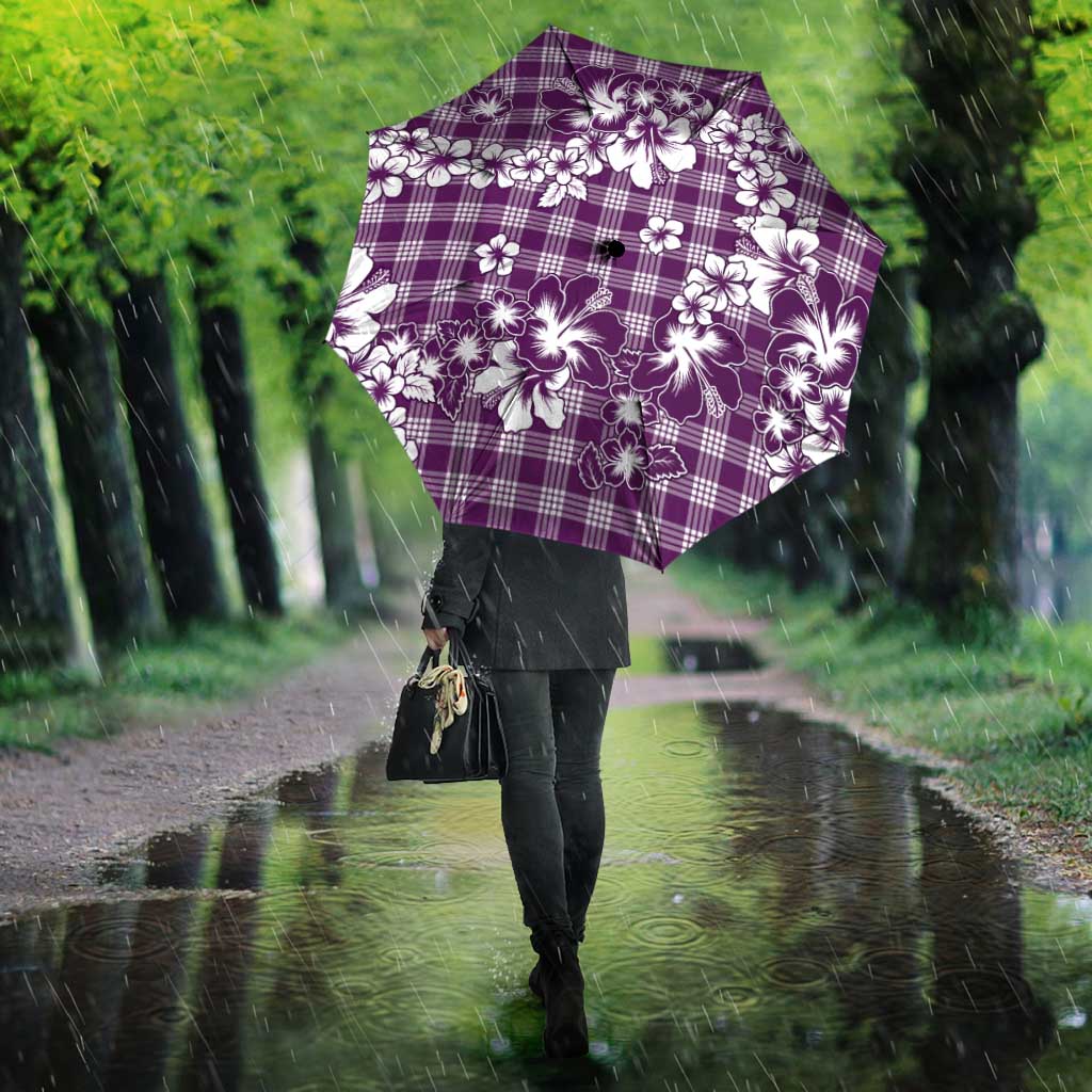Hibiscus Pakala Sweetie Purple Umbrella Tropical Floral Stylized - Polynesian Pride