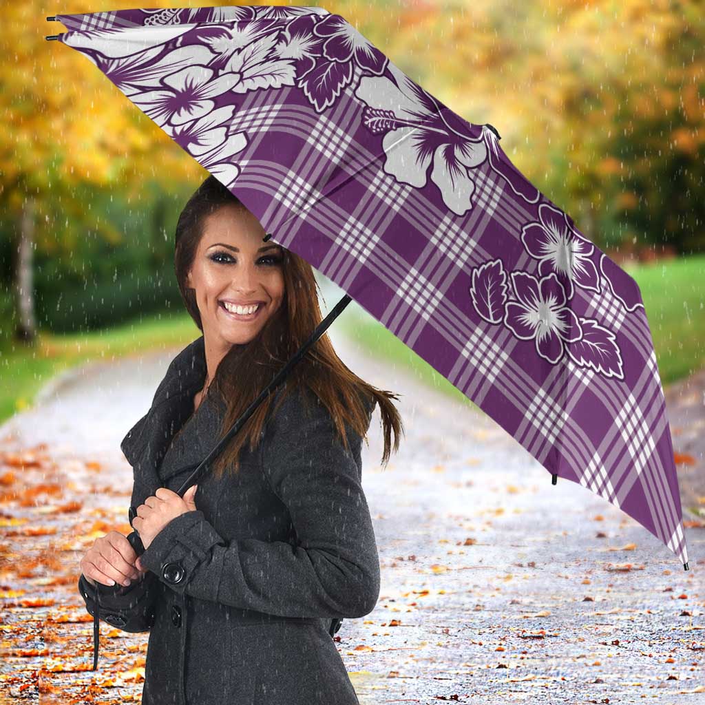 Hibiscus Pakala Sweetie Purple Umbrella Tropical Floral Stylized - Polynesian Pride