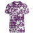 Hibiscus Pakala Sweetie Purple Women V-Neck T-Shirt Tropical Floral Stylized - Polynesian Pride