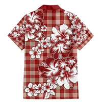 Hibiscus Pakala Fantasy Red Family Matching Mermaid Dress and Hawaiian Shirt Tropical Floral Stylized LT01 - Polynesian Pride