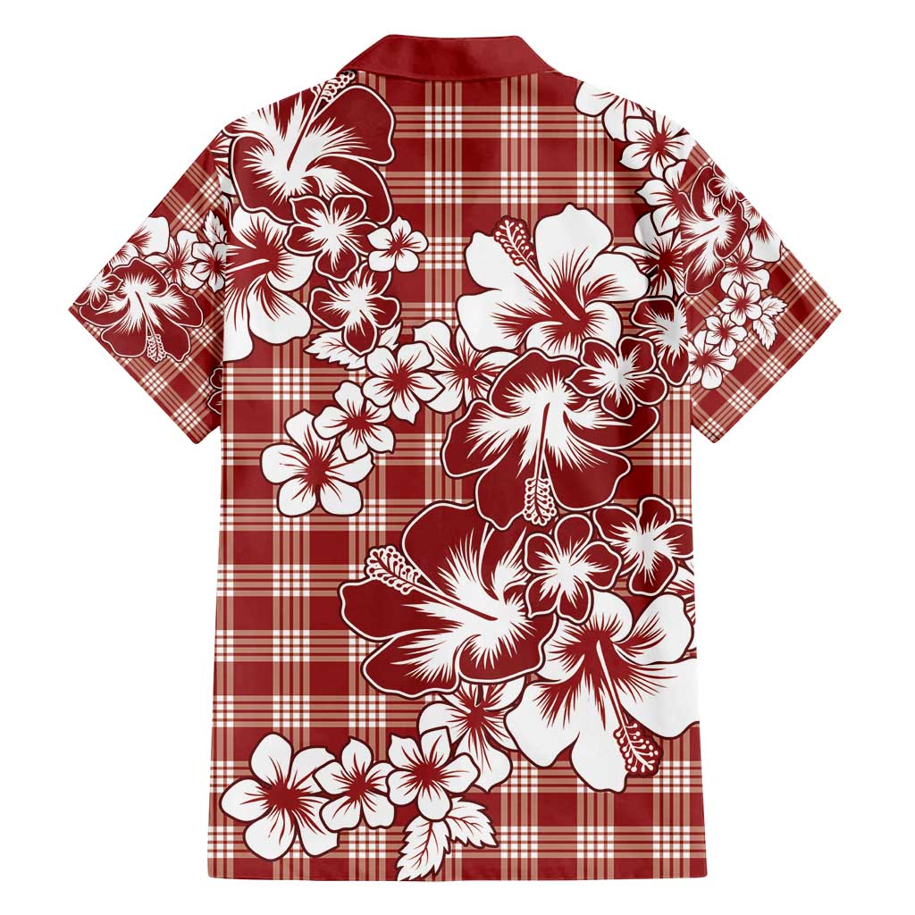 Hibiscus Pakala Fantasy Red Family Matching Summer Maxi Dress and Hawaiian Shirt Tropical Floral Stylized LT01 - Polynesian Pride