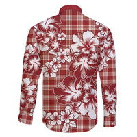 Hibiscus Pakala Fantasy Red Family Matching Summer Maxi Dress and Hawaiian Shirt Tropical Floral Stylized LT01 - Polynesian Pride