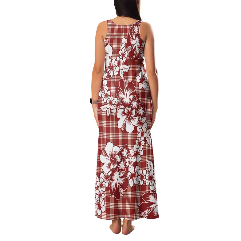 Hibiscus Pakala Fantasy Red Family Matching Tank Maxi Dress and Hawaiian Shirt Tropical Floral Stylized LT01 - Polynesian Pride