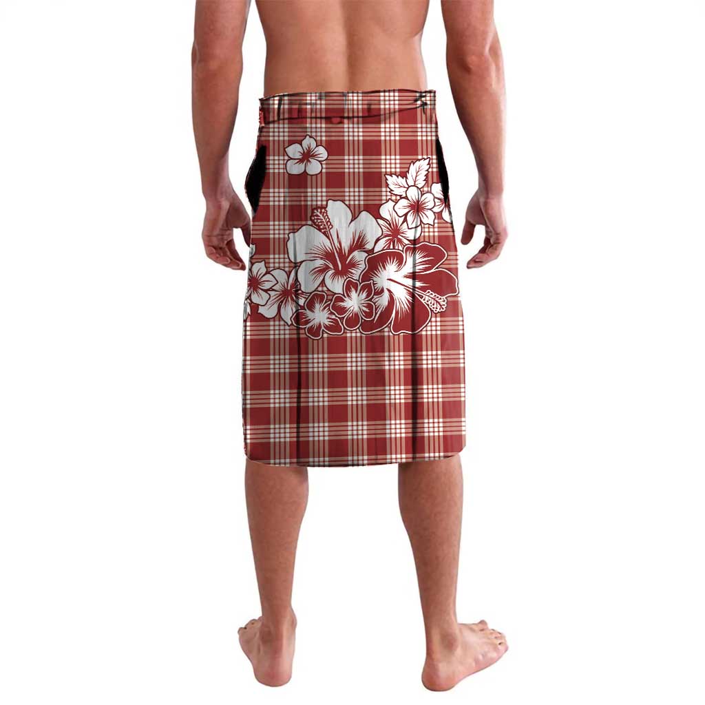 Hibiscus Pakala Fantasy Red Lavalava Tropical Floral Stylized - Polynesian Pride
