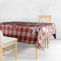 Hibiscus Pakala Fantasy Red Tablecloth Tropical Floral Stylized - Polynesian Pride