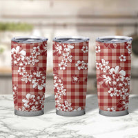 Hibiscus Pakala Fantasy Red Tumbler Cup Tropical Floral Stylized - Polynesian Pride