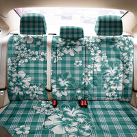 Hibiscus Pakala Aqua Teal Back Car Seat Cover Tropical Floral Stylized - Polynesian Pride