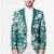 Hibiscus Pakala Aqua Teal Blazer Tropical Floral Stylized - Polynesian Pride