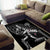 New Zealand Cricket Area Rug Maori Kiwi Black Fern