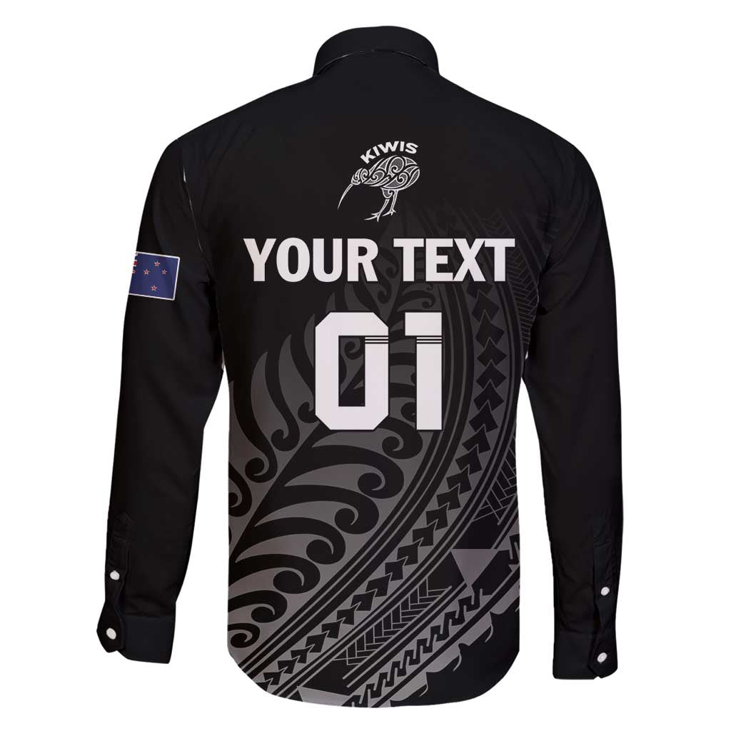 Custom New Zealand Cricket Family Matching Mermaid Dress and Hawaiian Shirt Maori Kiwi Black Fern LT01 - Polynesian Pride