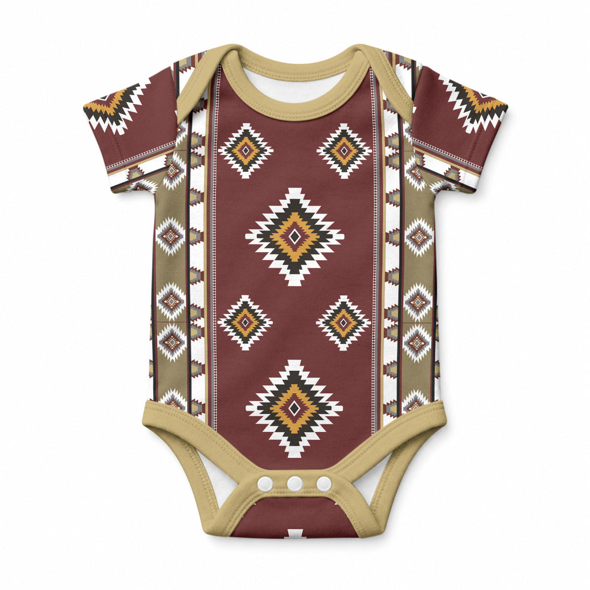 Native American Navajo Baby Onesie Tribal Pattern LT01 Multicolor - Polynesian Pride