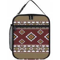 Native American Navajo Lunch Bag Tribal Pattern LT01 10.2 × 8.3 × 4.3 inch Multicolor - Polynesian Pride