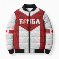 Tonga Rugby Custom Bomber Puffer Jacket Tonga Sea Eagles Go Champions