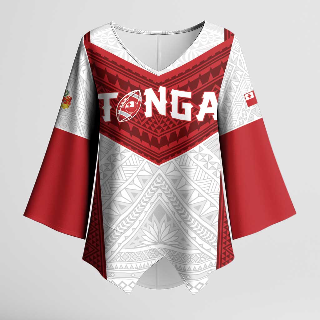Tonga Rugby Custom Kimono Sleeve Blouse Tonga Sea Eagles Go Champions
