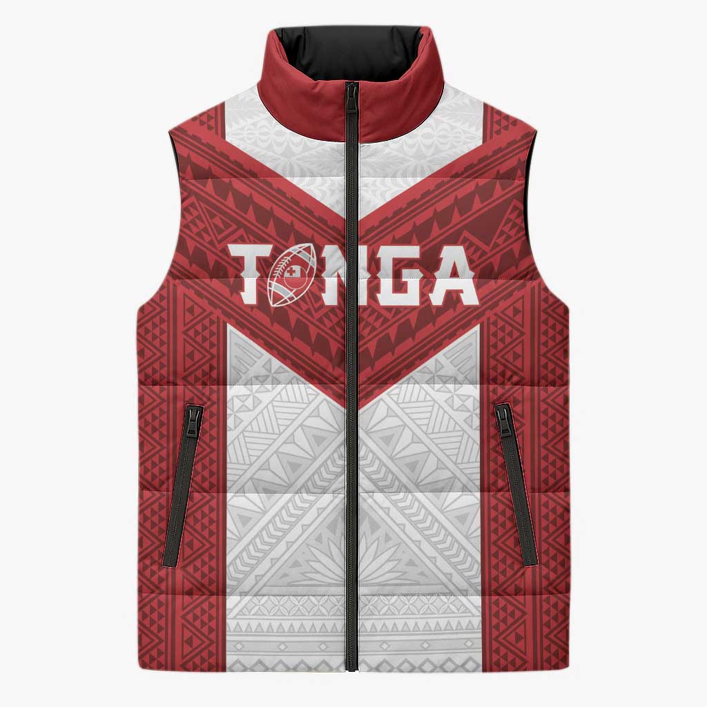 Tonga Rugby Custom Sleeveless Puffer Jacket Tonga Sea Eagles Go Champions