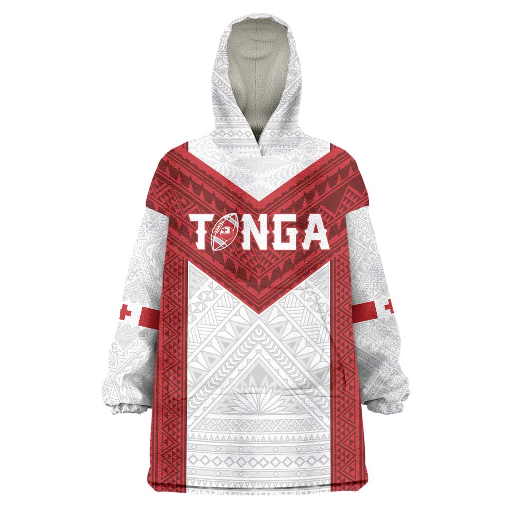 Tonga Rugby Custom Wearable Blanket Hoodie Tonga Sea Eagles Go Champions