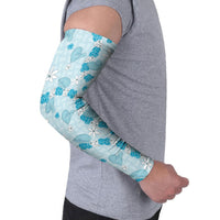 Hawaii Anthurium Tiare Pikake Lei Arm Sleeves UliUli Lauhala Art Pattern