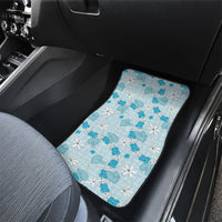 Hawaii Anthurium Tiare Pikake Lei Car Mats UliUli Lauhala Art Pattern