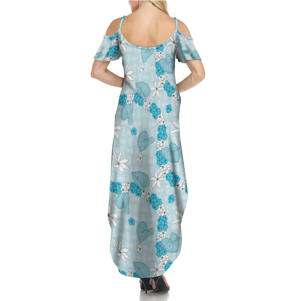 Hawaii Anthurium Tiare Pikake Lei Family Matching Summer Maxi Dress and Hawaiian Shirt UliUli Lauhala Art Pattern