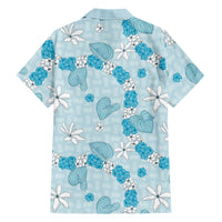 Hawaii Anthurium Tiare Pikake Lei Family Matching Tank Maxi Dress and Hawaiian Shirt UliUli Lauhala Art Pattern