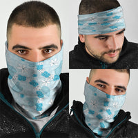 Hawaii Anthurium Tiare Pikake Lei Neck Gaiter UliUli Lauhala Art Pattern