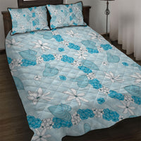 Hawaii Anthurium Tiare Pikake Lei Quilt Bed Set UliUli Lauhala Art Pattern