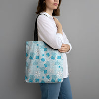 Hawaii Anthurium Tiare Pikake Lei Tote Bag UliUli Lauhala Art Pattern