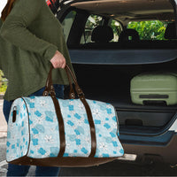 Hawaii Anthurium Tiare Pikake Lei Travel Bag UliUli Lauhala Art Pattern