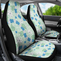 Hawaii Anthurium Tiare Pikake Lei Car Seat Cover Omaomao Lauhala Art Pattern