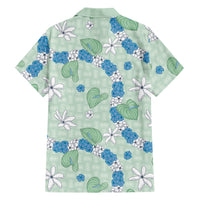 Hawaii Anthurium Tiare Pikake Lei Family Matching Mermaid Dress and Hawaiian Shirt Omaomao Lauhala Art Pattern LT01 - Polynesian Pride